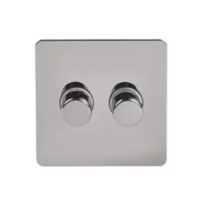 Image of Schneider USFP 2G 2W 250W Dimmer Switch Black Nickel - GU6422CBN