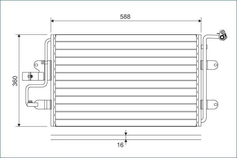 Image of Air conditioning condenser VALEO 817244