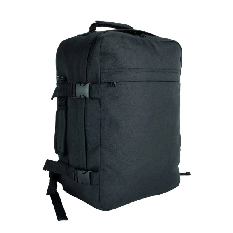 Image of Kimood Mens Plain Travel Backpack in Black Male