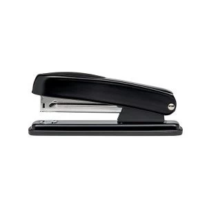 image of 5 Star Office Metal Half Strip Stapler Soft Grip 20 Sheet Capacity Takes 266 Staples Black