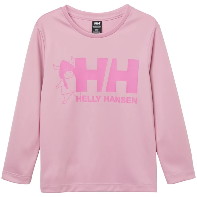 Image of Helly Hansen Long sleeve T-Shirt Helly Hansen Hh Tech Graphic Rose Unisex 5 ans