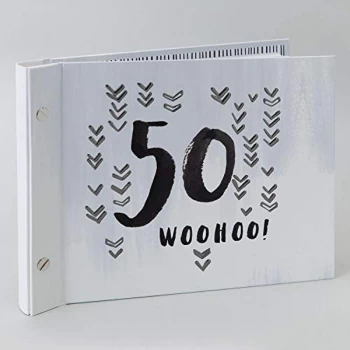 Image of Luxe Male Birthday Photo Album & Guest Book - 50