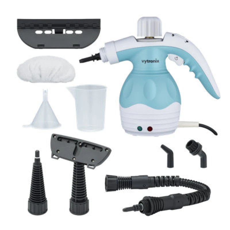 Image of Vytronix Vytronix HHG230 Multipurpose Handheld 9 in 1 Steam Cleaner Kills 99.9% bacteria in White White One Size Unisex 5060733950374