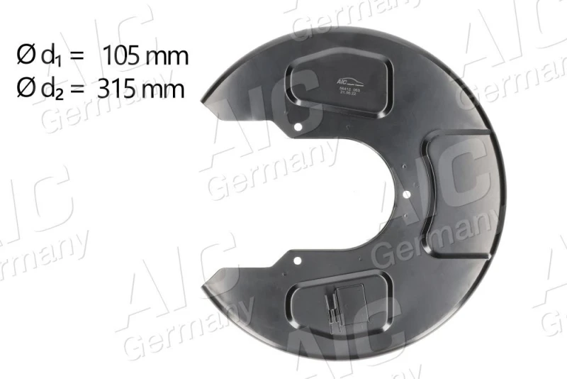 Image of Brake disc backing plate AIC 56412