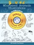 Image of whimsical animals illustrations cd rom and book