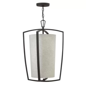 image of Hinkley Blakely Large Pendant Light 3x E14 Light Buckeye Bronze