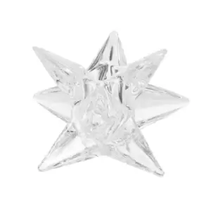 Image of Star Pillar Glass Candle Holder