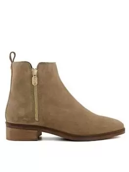 Image of Dune London Progress Ankle Boots, Beige, Size 4, Women