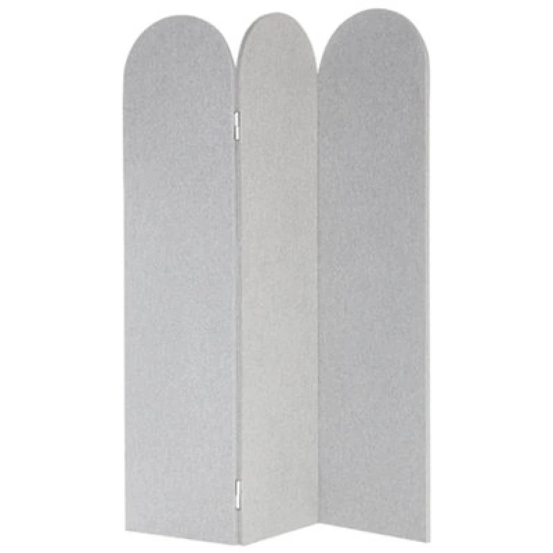 Image of Beliani Office Divider Room Divider Slimmy Light Grey