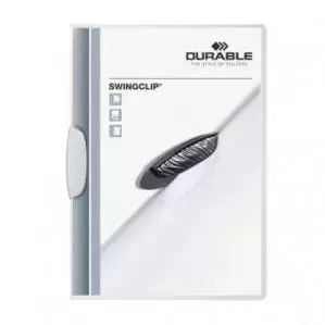 Image of Durable SWINGCLIP&reg; A4 Clip Folder White Pack of 25