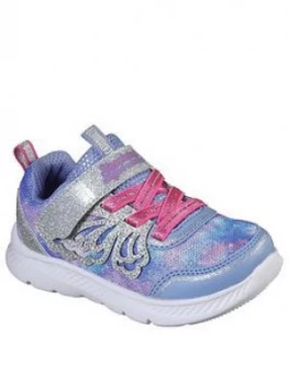 Image of Skechers Toddler Girls Comfy Flex 2.0 Trainers - Purple/Blue