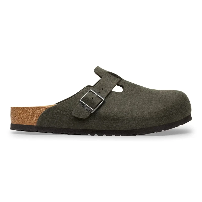 Image of Birkenstock Clogs Birkenstock Boston Wool Vert Unisex 36