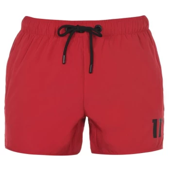 Image of 11 Degrees Core Swim Shorts - Ski Patrol Red
