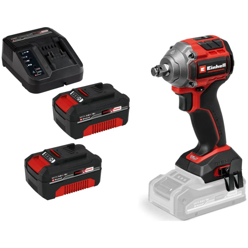 Image of Einhell Professional TP-CW 18/260-C Li BL 18v Cordless Brushless 1/2" Impact Wrench 2 x 4ah Li-ion Charger No Case TP-CW 18/260-C Li BL