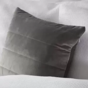 Image of Belledorm Verona Filled Cushion (One Size) (Charcoal) - Charcoal