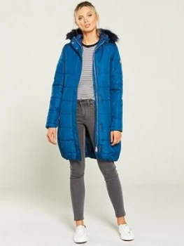 image of Regatta Fermina Parka Jacket - Blue, Size 12, Women