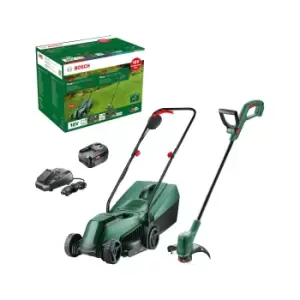 Image of Bosch EasyMower 18V-32 1 x 4Ah Li-ion Cordless Rotary Lawnmower