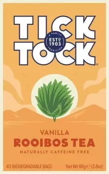 image of Tick Tock Tea Vanilla Rooibos Tea 40 Bags