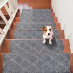 Image of VEVOR Stair Treads, Stairs Carpet Non Slip 9" x 28", Indoor Stair Runner for Wooden Steps, Anti Slip Carpet Soft Edging Stair Rugs Mats for Kids