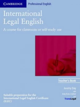 Image of International Legal English Teachers Book by Jeremy Day Paperback