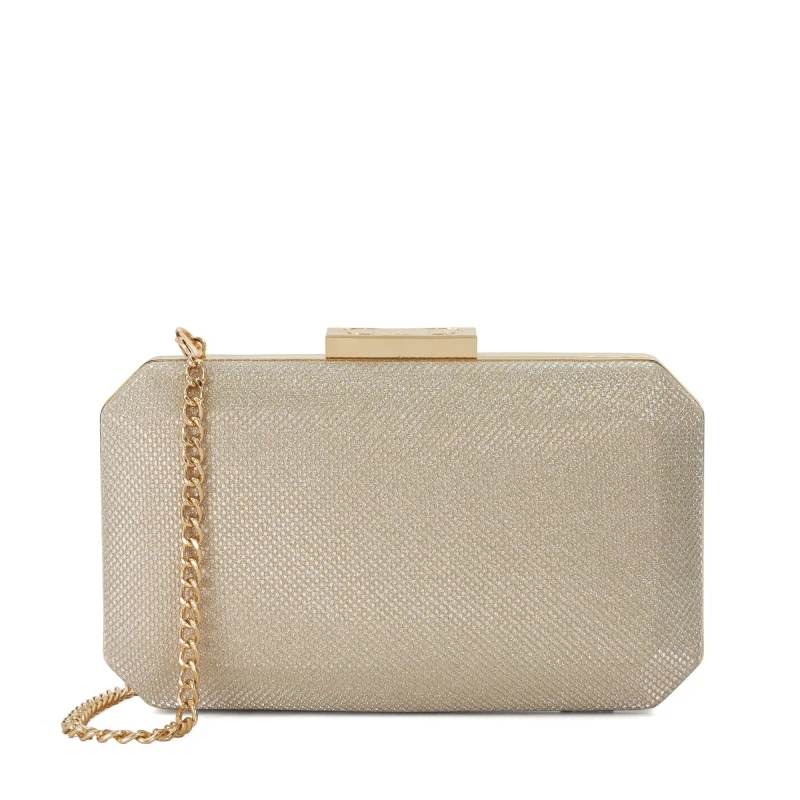 Image of Dune London Womens Bestieo Clutch Bag Gold female One Size