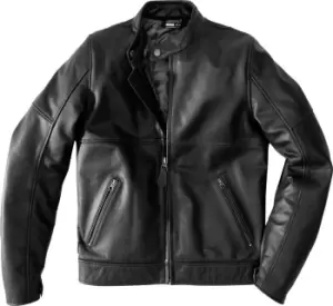 Image of Spidi Mack Motorcycle Leather Jacket, black, Size 48, black, Size 48