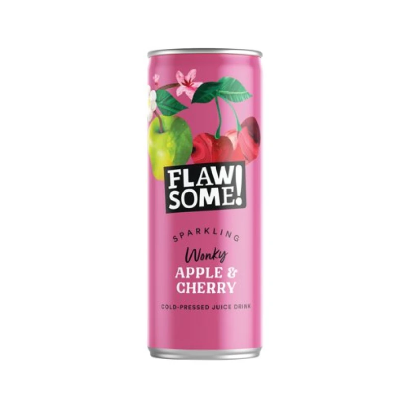 Image of Flawsome Flawsome Apple + Sour CherryCan 250ml (Pack of 24) 187321 187321