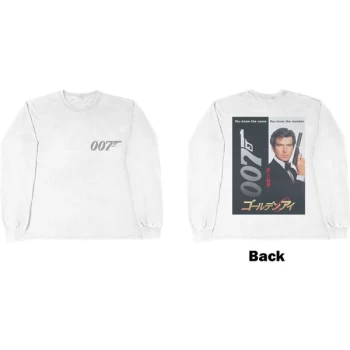 Image of James Bond 007 - Goldeneye Japanese Poster Unisex Large T-Shirt - White