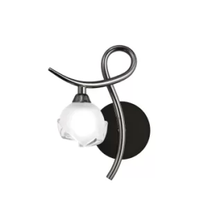 Image of Fragma Wall Lamp Left Switched 1 Light G9, Black Chrome