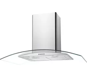 image of HOOVER Candy CGM90NX/1 Chimney Cooker Hood - Stainless Steel