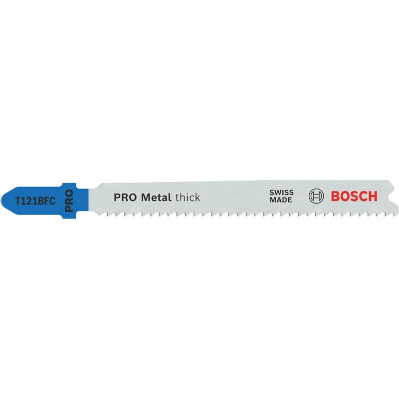 Image of Bosch PRO T121 BFC Thick Metal Cutting Jigsaw Blade 2608655110 Qty: Pack of 5