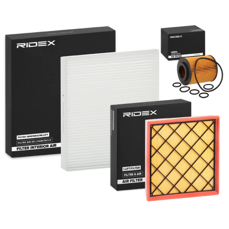 Image of RIDEX 4055F20337 Filter Set with gaskets/seals, with pre-filter Filter Set (4055)
