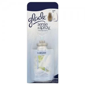 image of Glade Sense and Spray Clean Linen Air Freshener Refill - 18ml