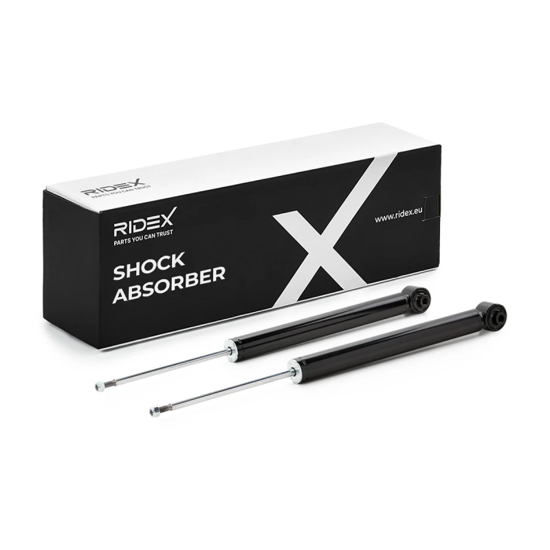 Image of RIDEX 854S20343 Shock absorber Rear Axle both sides, Gas Pressure, Monotube Shock Absorber (854)