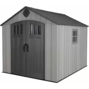 image of Lifetime - 8 Ft. x 10 Ft. Outdoor Storage Shed - Storm Dust