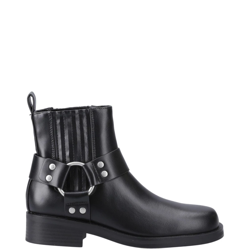 Image of Only Bax Pu Short Biker Boot - Black Size 41, Women Black W7152 Female 41