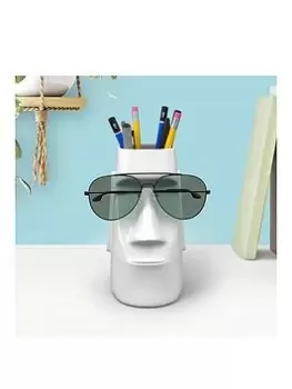 image of Moai Pen Pot + Glasses Holder