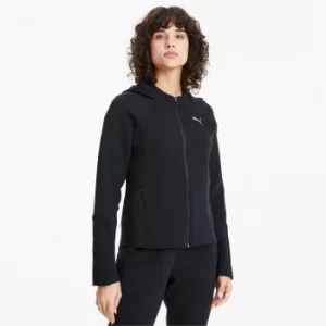 image of PUMA Evostripe Full Zip Womens Hoodie, Black, size X Small, Clothing