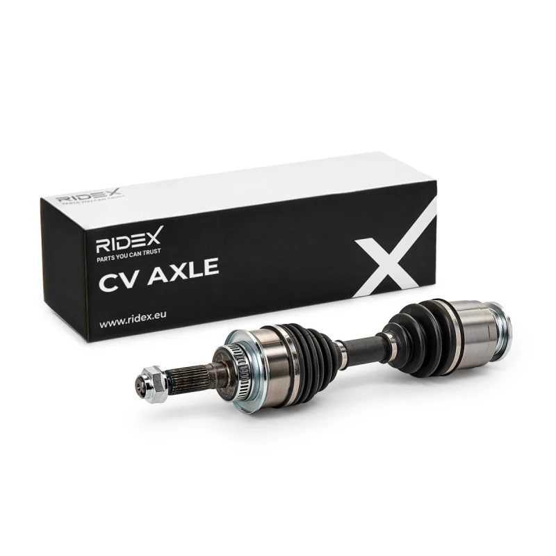 Image of RIDEX 13D2319 Drive shaft Front Axle Left, for vehicles with and without ABS Drive Shaft (13)