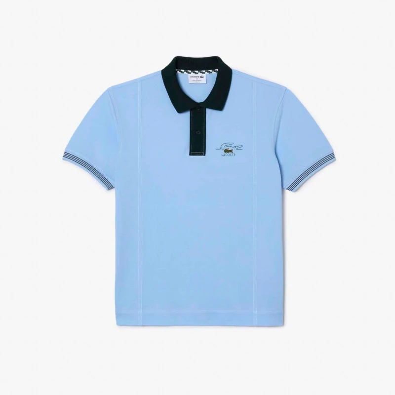 Image of Lacoste Classic Fit Polo Shirt - Blue Blue S