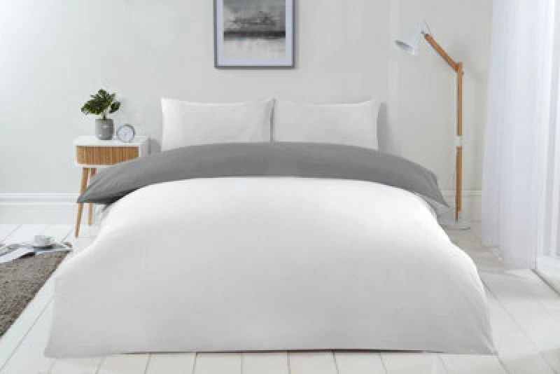 Image of New Edge Blinds Brights Reversible Duvet in Grey Size: Single Grey Unisex Single