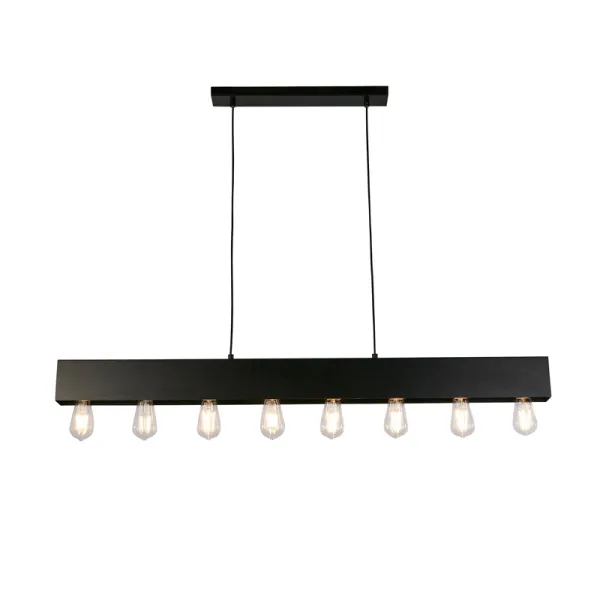 Image of Searchlight Piano 8 Light Bar Ceiling Pendant Light - Matt Black