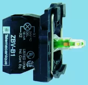 Image of Schneider Electric Harmony XB5 Light Block - Yellow, 230 240 V ac