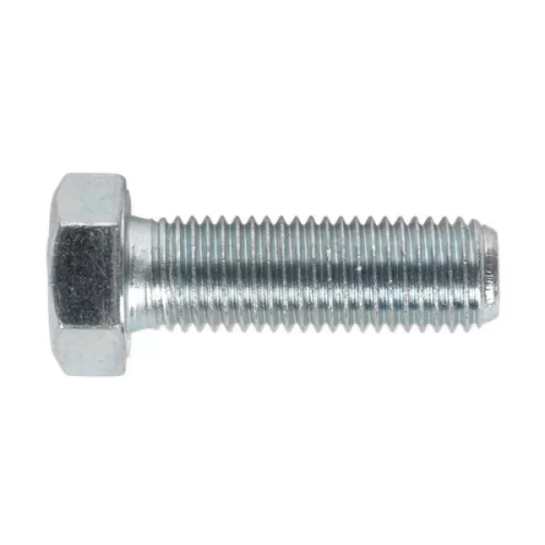 Image of Genuine SEALEY SS1650 HT Setscrew M16 x 50mm 8.8 Zinc DIN 933 Pack of 10