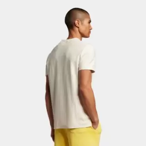 Image of Mens Pinstripe T-Shirt - Off White - M