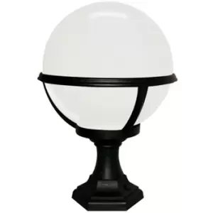 image of Glenbeigh - 1 Light Outdoor Pedestal Lantern Black IP44, E27 - Elstead