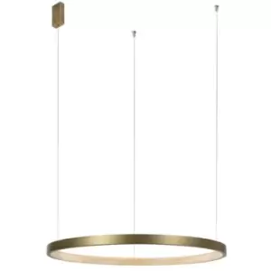 Image of Merano - Colorado 85cm Integrated LED Pendant Ceiling Light Antique Brass Aluminium LED 30W 1650Lm 3000K