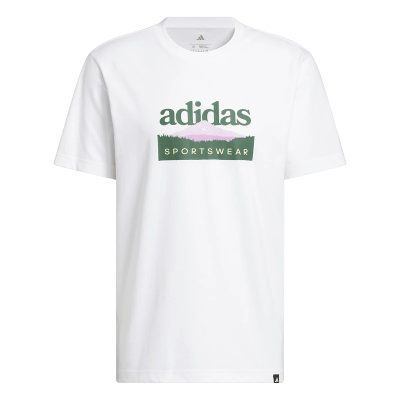 Image of adidas Graphic Logo T-Shirt Mens White Mountain male S