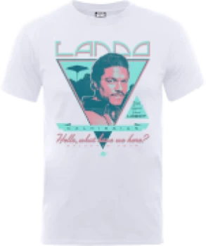 Image of Star Wars Lando Rock Poster T-Shirt - White - L