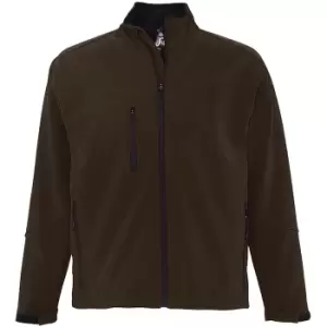 Image of SOLS Mens Relax Soft Shell Jacket (Breathable, Windproof And Water Resistant) (3XL) (Dark Chocolate)